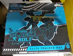 Pokemon Black TCG Bolt Elite Trainer Box ETB New Sealed - Image 1