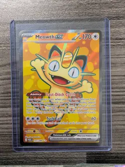 Pokemon TCG Meowth ex 107/088 Full Art Ultra Rare - Perfect Order - Near Mint - Image 1
