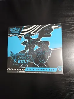 Pokemon TCG Scarlet & Violet Black Bolt ETB Elite Trainer Box Sealed - Image 1