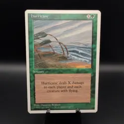 Magic The Gathering 4TH EDITION HURRICANE green card MTG FOURTH - Image 1