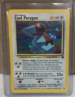 Pokemon Cool Porygon Holo Promo Wotc Promo 15/53 50 HP English 1999 Sugiyama - Image 1
