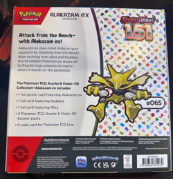 Pokemon TCG: Scarlet & Violet 151 Alakazam Ex Collection Box Factory Sealed New - Image 2