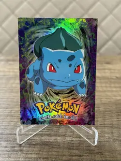 Bisasam Bulbasaur Topps Chrome Holo #01 Stage 1 E1 Pokemon Karten Sammlung 1999 - Image 1