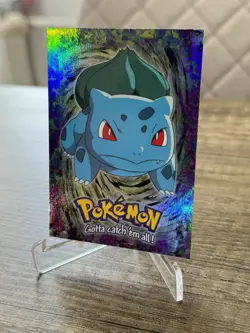 Bisasam Bulbasaur Topps Chrome Holo #01 Stage 1 E1 Pokemon Karten Sammlung 1999 - Image 3
