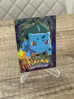 Bisasam Bulbasaur Topps Chrome Holo #01 Stage 1 E1 Pokemon Karten Sammlung 1999 - Image 4