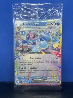 Glaceon EX 026/131 Stamped Prismatic Evolutions Promo Sealed Pokemon 2025 - Image 1