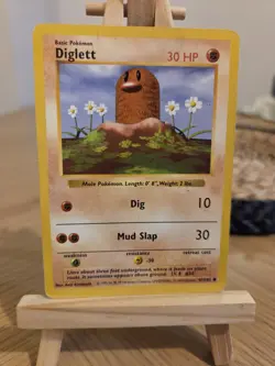 Pokemon TCG Diglett Shadowless Common 47/102 - HP - Image 1