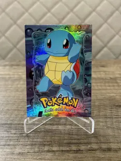 Schiggy Squirtle Topps Chrome Holo #07 Stage 1 E7 Pokemon Karten Sammlung 1999 - Image 2