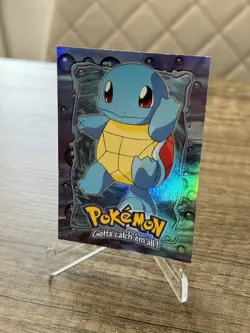 Schiggy Squirtle Topps Chrome Holo #07 Stage 1 E7 Pokemon Karten Sammlung 1999 - Image 3