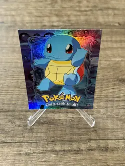 Schiggy Squirtle Topps Chrome Holo #07 Stage 1 E7 Pokemon Karten Sammlung 1999 - Image 4