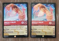 Disney Lorcana Winterspell Legendary Wreck-It Ralph 103 Cold Foil & Regular Set - Image 1