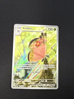 Pokemon TCG Vivillon Full Art Holo Card Surging Sparks 193/191 - Image 1