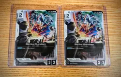 Gundam Card Game ST04-002 Strike Gundam Promo Card Set of 2 - Image 1