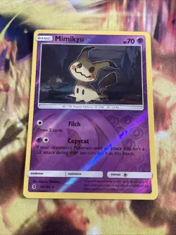 Mimikyu 58/145 SM-Guardians Rising Holo Rare Reverse Holo Pokemon TCG Card - Image 1