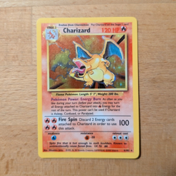 Pokemon Charizard Base Set Holo Rare Card 4/102 Stage 2 - CLEAN - Image 1