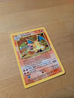 Pokemon Charizard Base Set Holo Rare Card 4/102 Stage 2 - CLEAN - Image 2