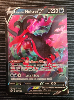 Galarian Moltres V 097/198 -Pokemon TCG- Chilling Reign- Ultra Rare Card - Image 1