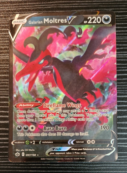 Galarian Moltres V 097/198 -Pokemon TCG- Chilling Reign- Ultra Rare Card - Image 2