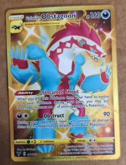 Pokemon - Galarian Obstagoon 198/185 - Vivid Voltage - Gold Secret Rare Card - Image 4