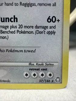 Regigigas 37/146 Legends Awakened Holo Rare Pokemon Card - Image 4