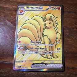 Pokemon Ninetails ex 186/165 Illustration Rare Holo 151 Card NM+ - Image 1