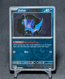 Zubat Common Reverse Holo Darkness Scarlet & Violet 151 Pokemon TCG Card 041/165 - Image 1