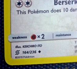 164/236 Tauros - Unified Minds - Pokemon TCG Card - Uncommon - Image 2