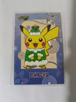 Pokemon Merry Christmas Card Database Pikachu Xmas - Image 1