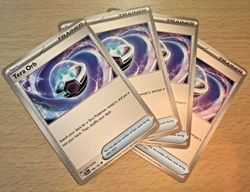 Pokemon TCG 4x Tera Orb 189/191 Surging Sparks Trainer Cards Playset - Image 1
