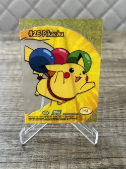 Topps Clear Card TV Animation PC1 Flying Pikachu #25 Pokemon Karten Sammlung - Image 4