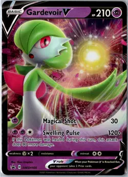Pokemon Card - Gardevoir V Sword & Shield Promo SWSH105 Promo Holo Near Mint - Image 1