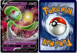 Pokemon Card - Gardevoir V Sword & Shield Promo SWSH105 Promo Holo Near Mint - Image 3