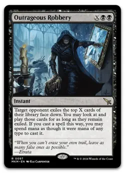Outrageous Robbery #97 (NM) Murders Karlov Manor MKM Magic MTG - Image 1