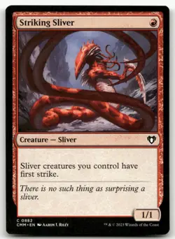 Striking Sliver #882 (NM) Commander Masters CMM Magic MTG - Image 1