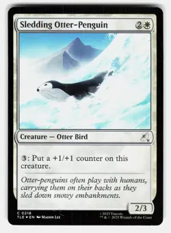 SLEDDING OTTER-PENGUIN (0218) FOIL - Magic: The Gathering - Lee NM/M - Image 1