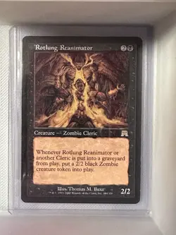 Rotlung Reanimator, Onslaught 164, Rare Black Creature Zombie Cleric Regular - Image 1