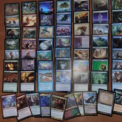 MAGIC COMMANDER DECK MTG FUN - Primeval Spawn Full Art 5 Colors ***DOMAIN*** Fun - Image 4