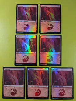 7 FOIL Mountain Zendikar Rising Magic the Gathering MTG 7 - Image 1