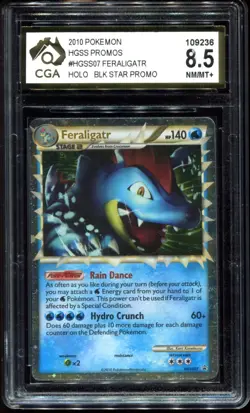 Feraligatr HGSS07 CGA 8.5 Black Star Promo 2010 Collector Tin Pokemon Card - Image 1