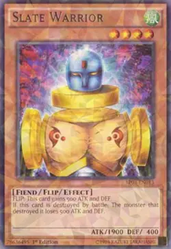 1x (P) Slate Warrior - BP03-EN013 - Shatterfoil - 1st Edition YuGiOh - Image 1