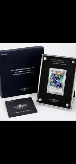 Yu-Gi-Oh Masterpiece Platinum Dark Magician 99.9% Silver Konami Complete RARE - Image 5