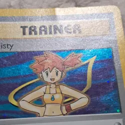 Pokemon TCG Misty Trainer Card Gym Heroes 18/132 Holo Rare Played - Image 3