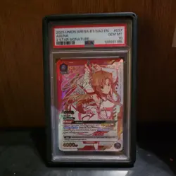 Asuna UE07BT/SAO-1-037 SR** Sword Art Online Union Arena GEM MINT PSA 10 AUTO - Image 1