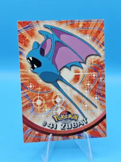 ZUBAT #41 - BLUE Logo - NON-HOLO - SERIES 1 - TOPPS Pokemon Card - NM/LP - Image 1