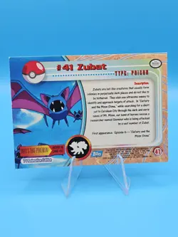ZUBAT #41 - BLUE Logo - NON-HOLO - SERIES 1 - TOPPS Pokemon Card - NM/LP - Image 2