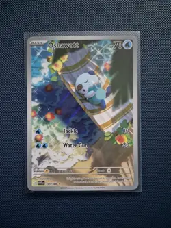 Pokemon TCG Oshawott Illustration Rare White Flare Card 105/086 Nm/M Pack Fresh - Image 1