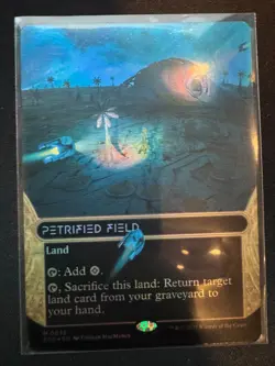 MTG Petrified Field #0032 Stellar Sights FOIL Edge Of Eternities Borderless EoE - Image 1