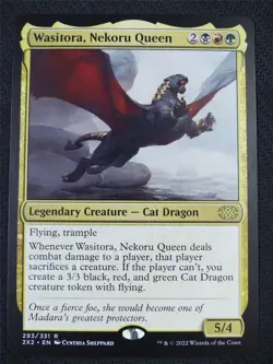 mtg magic Wasitora, Nekoru Queen ENGLISH reine des nekoru double masters 2022 - Image 1