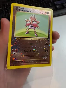 Pokemon TCG: 2003 Best of Game Reverse Holo Hitmonchan (#2) NM/LP with Swirl - Image 2