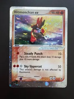 Pokemon TCG: 2003 EX Ruby & Sapphire Holo Hitmonchan ex (98/109) NM with Swirl - Image 1